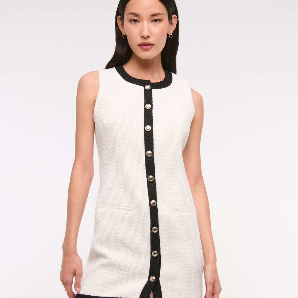 Abercrombie & Fitch Black And White Vest Dress